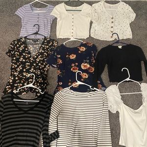 Lot of 9 shirts size Small